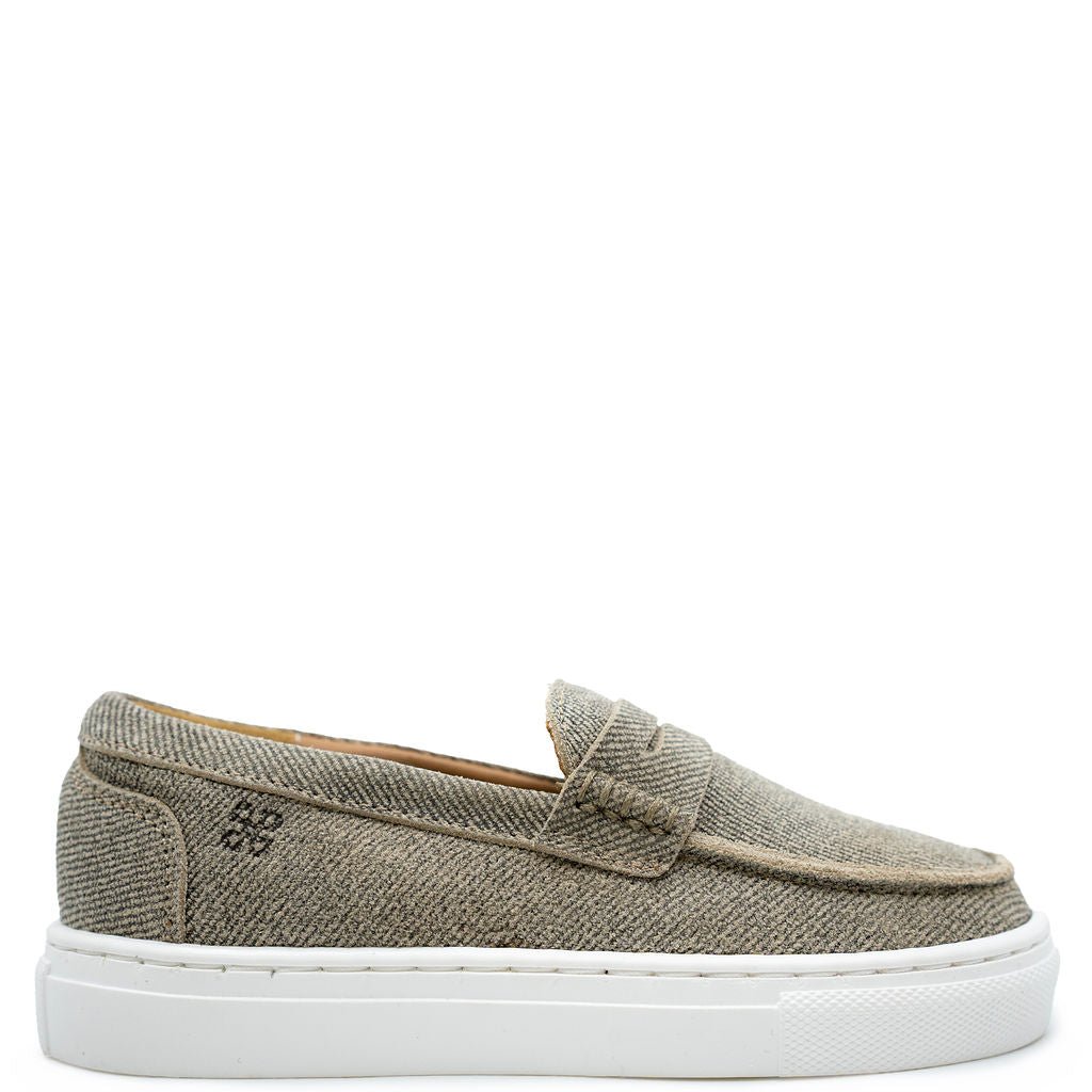 Porte Taupe Coated Penny Loafers for Women - Comfortable Slip-On Dress Sneakers for Work, Office & Casual Outfits | Perfect for Business, Travel & Everyday Wear
