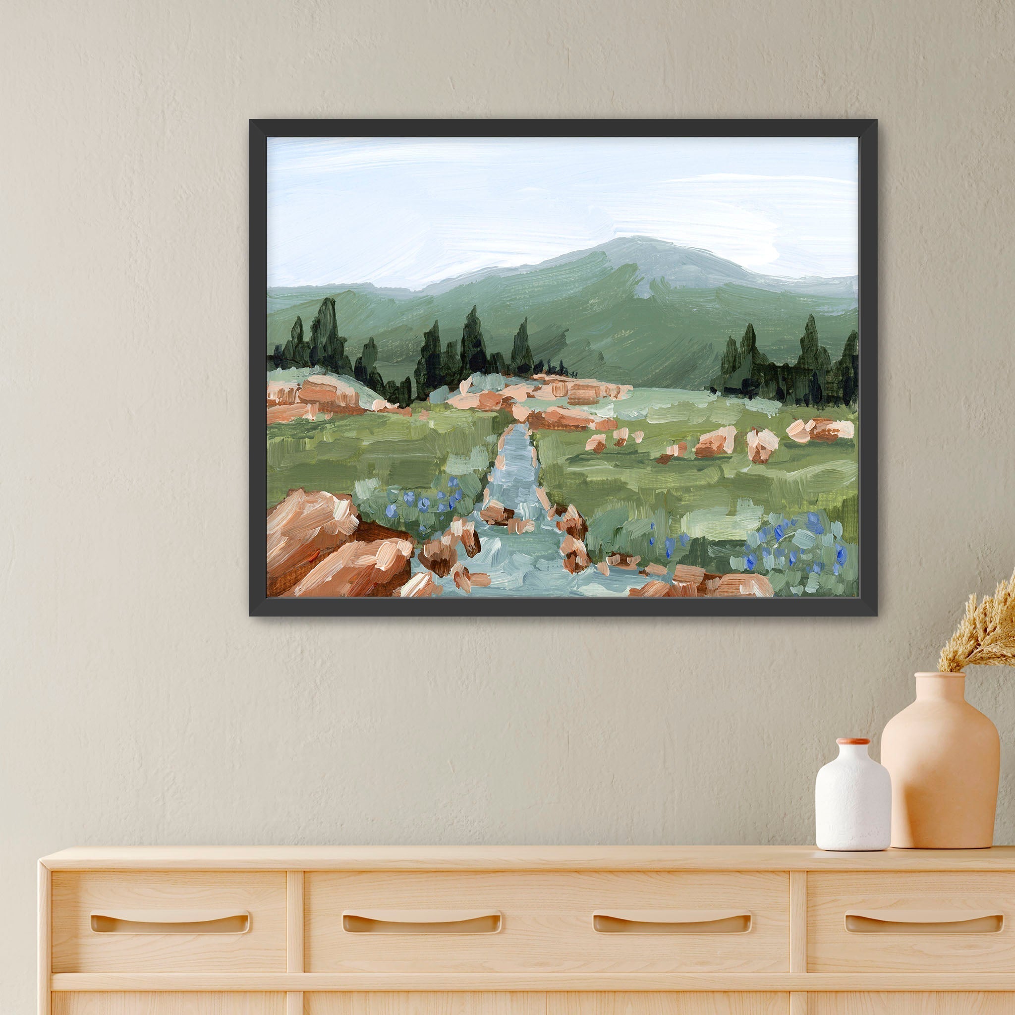 Look Up Art Print - Inspirational Wall Decor for Home & Office - Perfect for Living Room, Bedroom, or Workspace