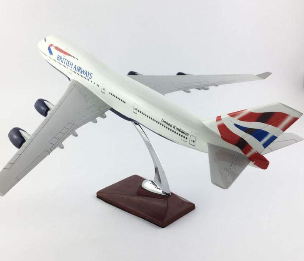 British Airways Boeing 747-400 Scale Model Aircraft 45-47cm - Collectible Airplane Display, Birthday Gift for Adults & Aviation Enthusiasts - Perfect for Home Office Decor, Aviation Themed Parties & Model Collections