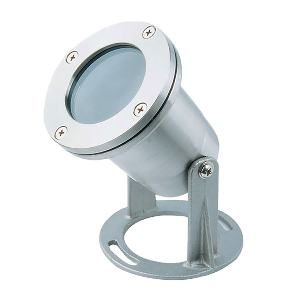12V LED Landscape Flood Light & Underwater Accent Light - Natural Brass Finish - Outdoor Garden & Pool Lighting for Patio, Pathway & Water Features