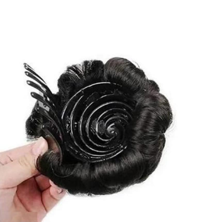 HSNJ JEWELS Women's Hair Clutch Bun Set - 1 Piece Synthetic Hair Extension for Natural Look | Perfect for Updos, Weddings, and Everyday Styling