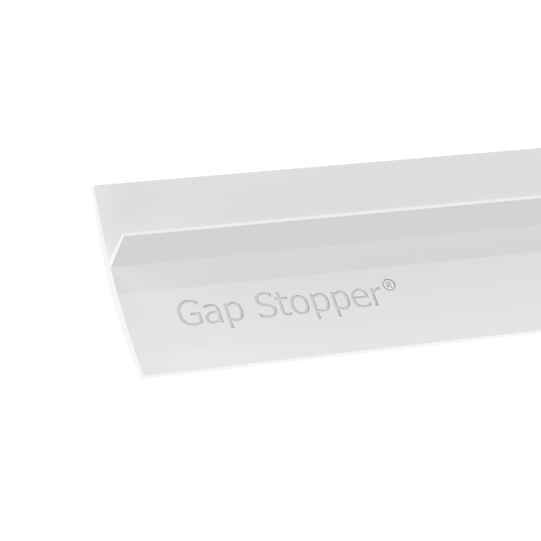 Gap Stopper Pro - 21 Inch White Silicone Stove Gap Cover, Heavy Duty 8.6 oz FDA Approved, Set of 2 - Perfect for Kitchen Safety and Preventing Food Debris Between Countertop & Range