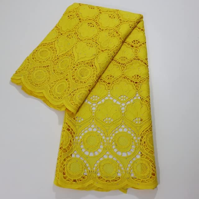 5 Yards African Cozy Mesh Swiss Lace Fabric for Women's Wedding & Party Dresses - Premium Nigerian Bridal Lace Material for Evening Gowns, Prom Dresses & Special Occasions