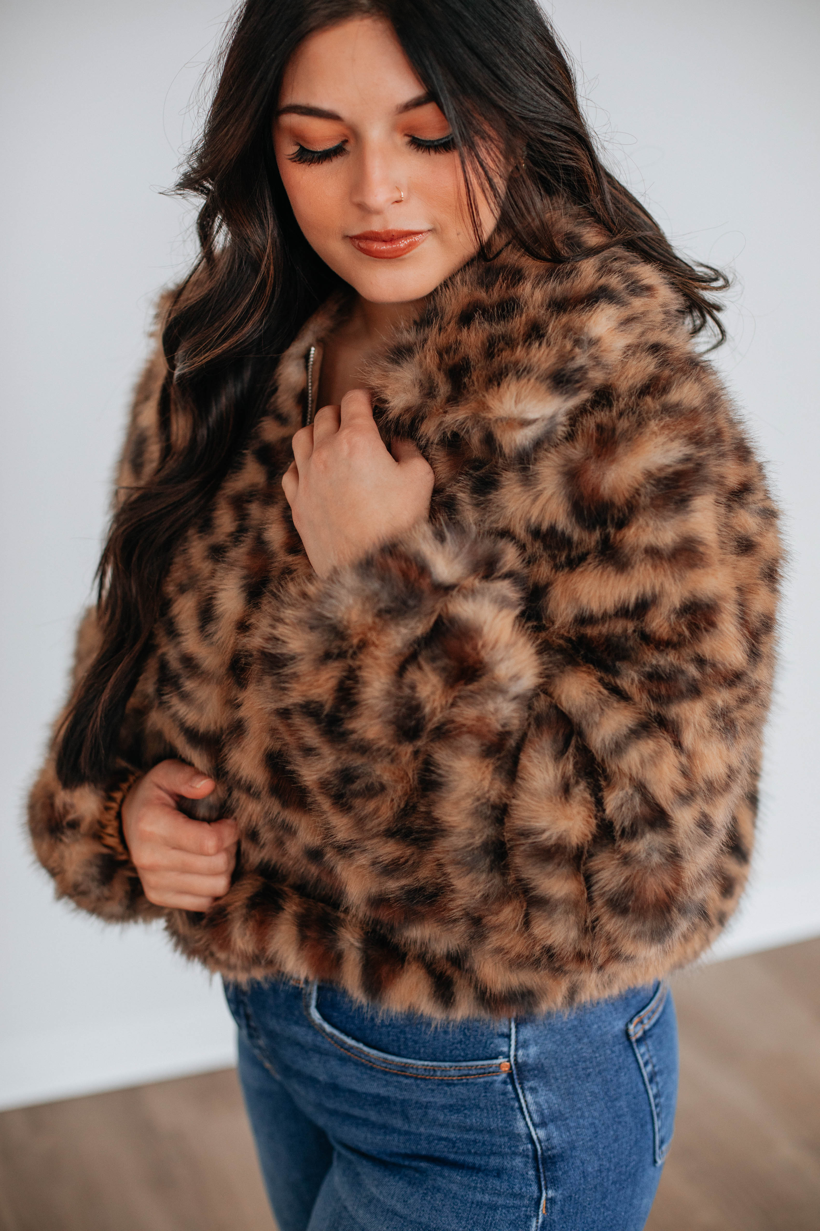 Chevelle Faux Fur Jacket Women's Winter Coat - Soft Plush Warm Outerwear for Cold Weather | Fashionable Cozy Jacket for Streetwear, Dating & Night Out