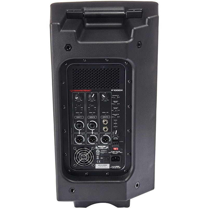 Cerwin Vega P1000X AR 2-Way Bi-Amped Full Range Bass Reflex Speaker - High Power Studio Monitor & Home Theater Sound System for DJ, Live Music & Movie Nights