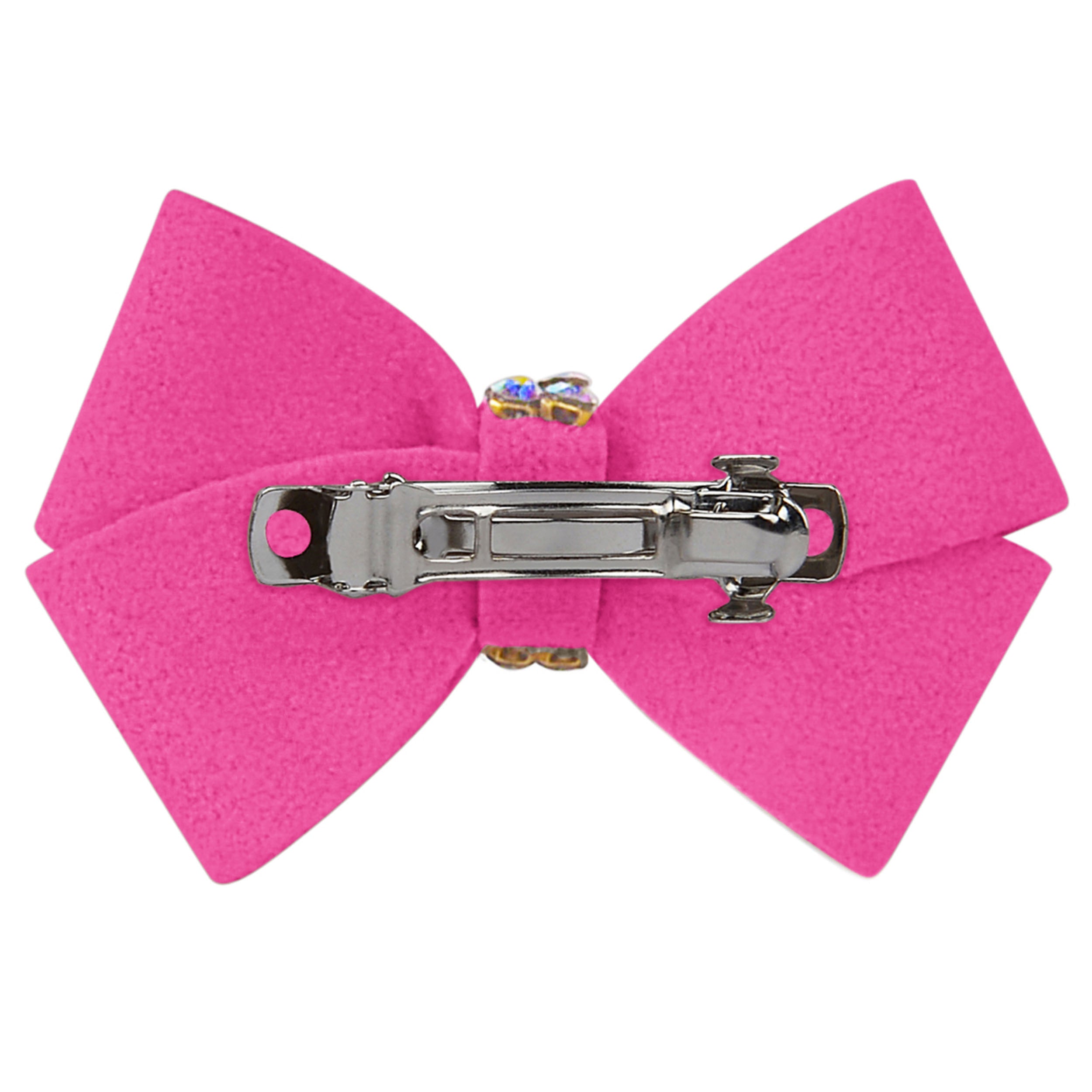 Elegant Nouveau Bow Hair Clip with Aurora Borealis Giltmore - Perfect for Weddings, Prom, and Special Occasions