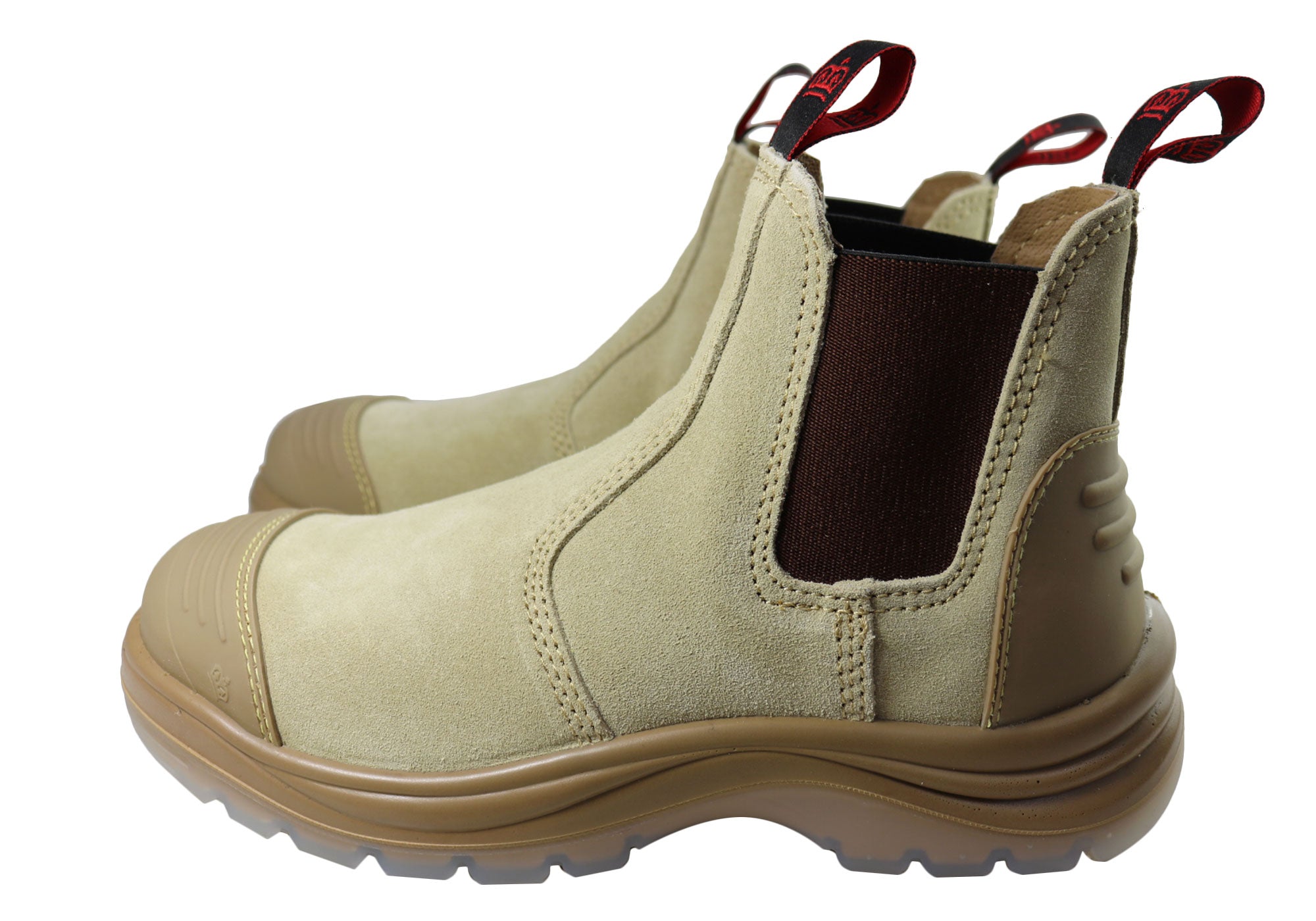 KingGee Wills Suede Men's Comfort Leather Steel Toe Safety Work Boots - Durable & Slip-Resistant for Construction, Warehouse & Outdoor Jobs