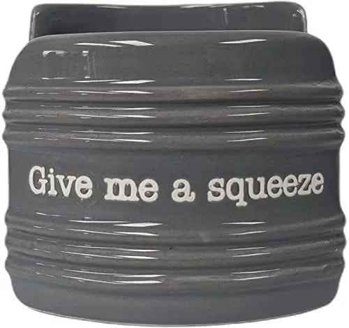 Non-Slip Gray Squeeze Sponge Holder for Kitchen Sink - Durable & Stylish Sponge Caddy for Dishwashing, Cleaning & Bathroom Use