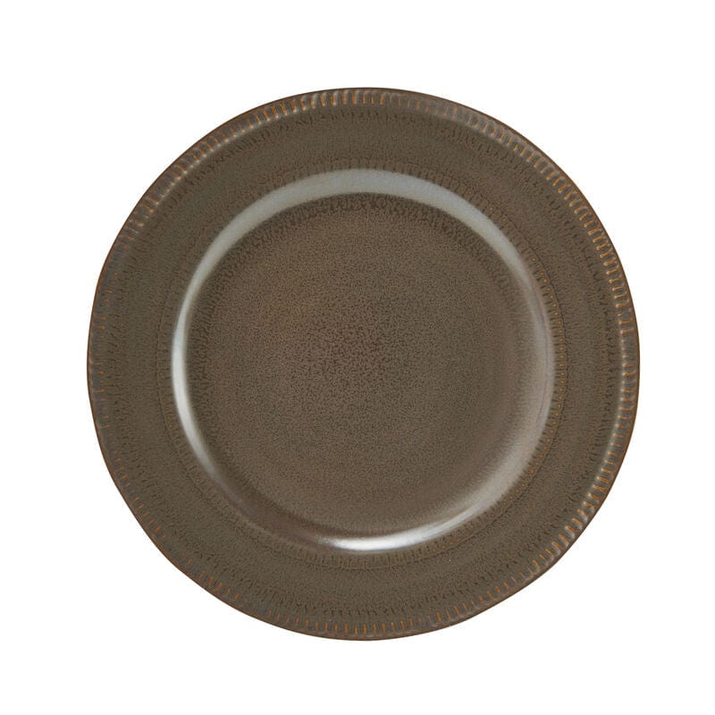 Premium Oakley Brown 32-Piece Dinnerware Set - Service for 8 People - Elegant Stoneware Plates, Bowls & Mugs - Perfect for Family Dinners, Dinner Parties & Holiday Entertaining