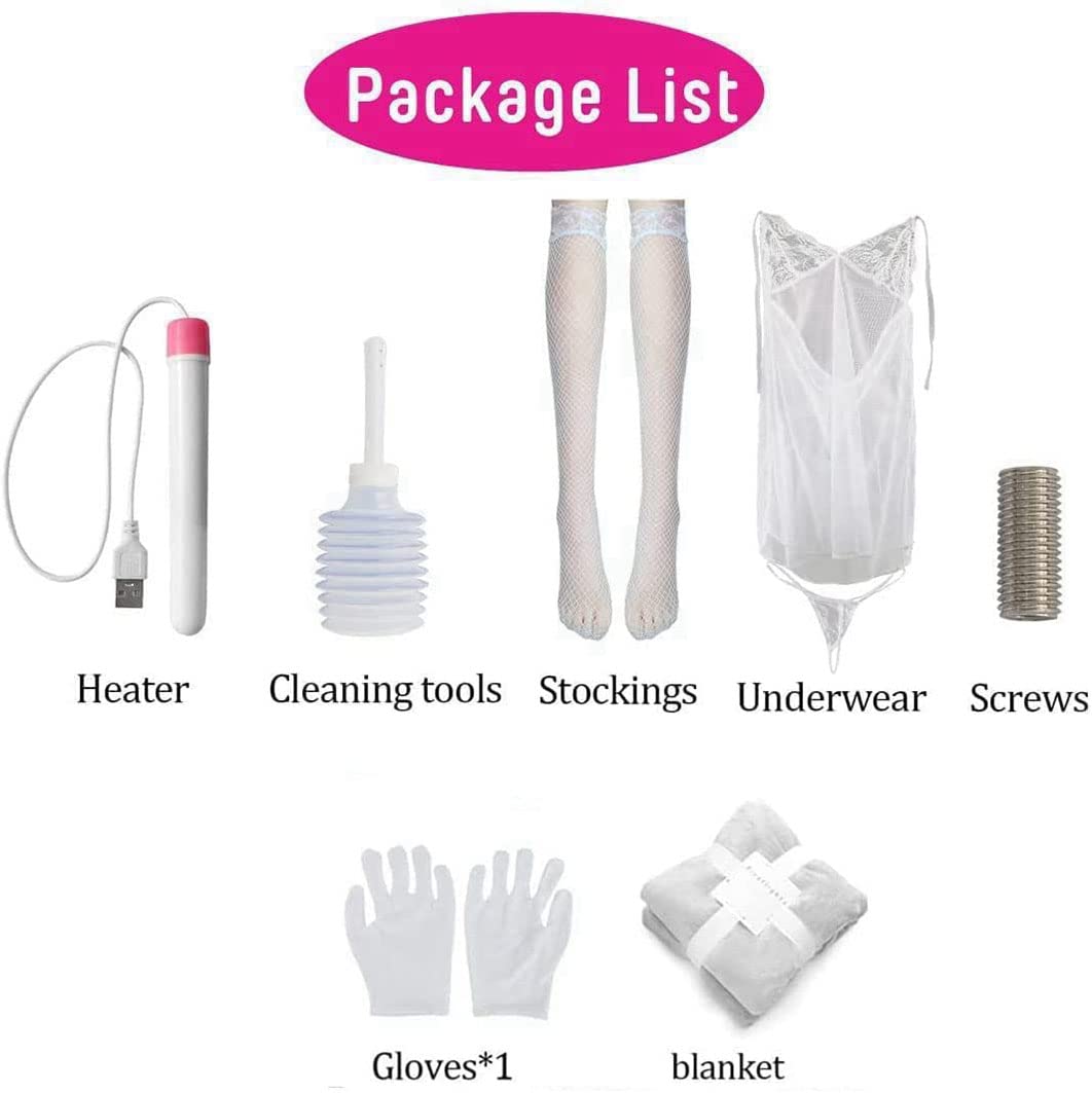 Realistic Full Body Sex Doll for Men - TPE & Silicone Adult Love Doll with Big Breasts (D-Cup) & Sexy Underwear - Life Size Masturbation Toy for Ultimate Pleasure - Perfect for Discreet Solo Play and Fantasy Fulfillment (3.29ft/Tan)