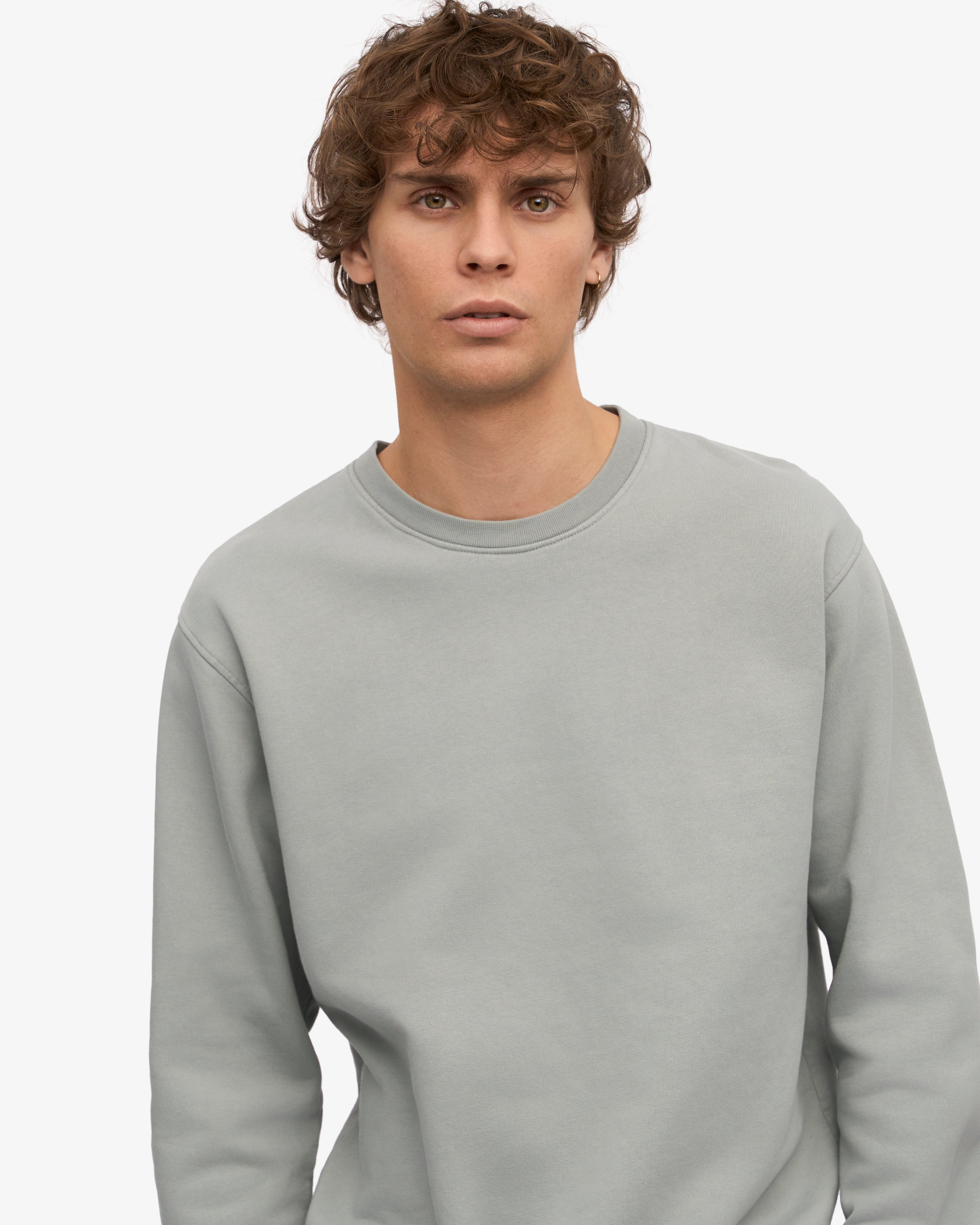 Classic Organic Cotton Crew Neck T-Shirt for Men - Soft & Comfortable Steel Blue Tee - Perfect for Casual Wear, Gym & Everyday Outfits