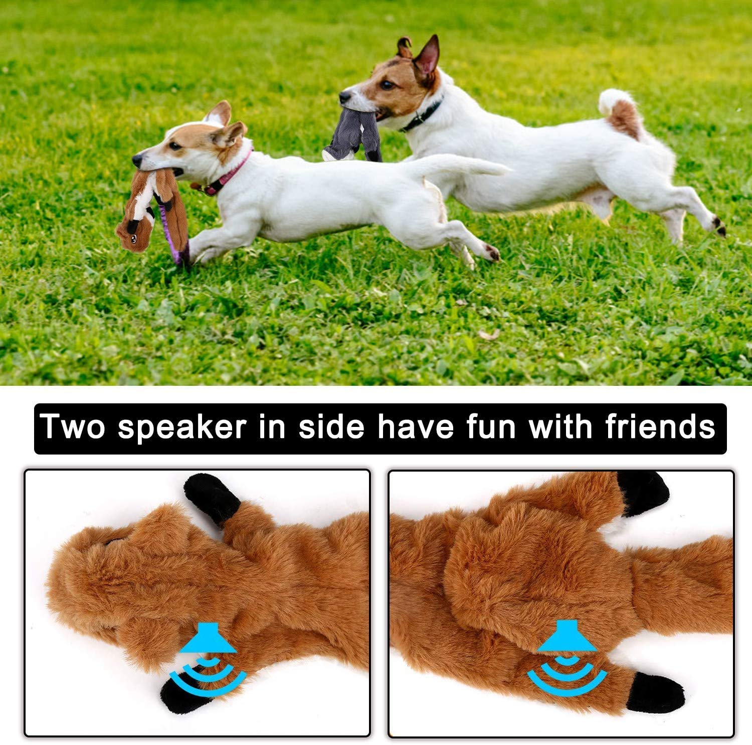 **Newthinking No Stuffing Dog Toys - 5 Pack Squeaky, Indestructible Soft Plush Chew Toys for Small, Medium & Large Dogs - Perfect for Playtime, Training & Anxiety Relief**