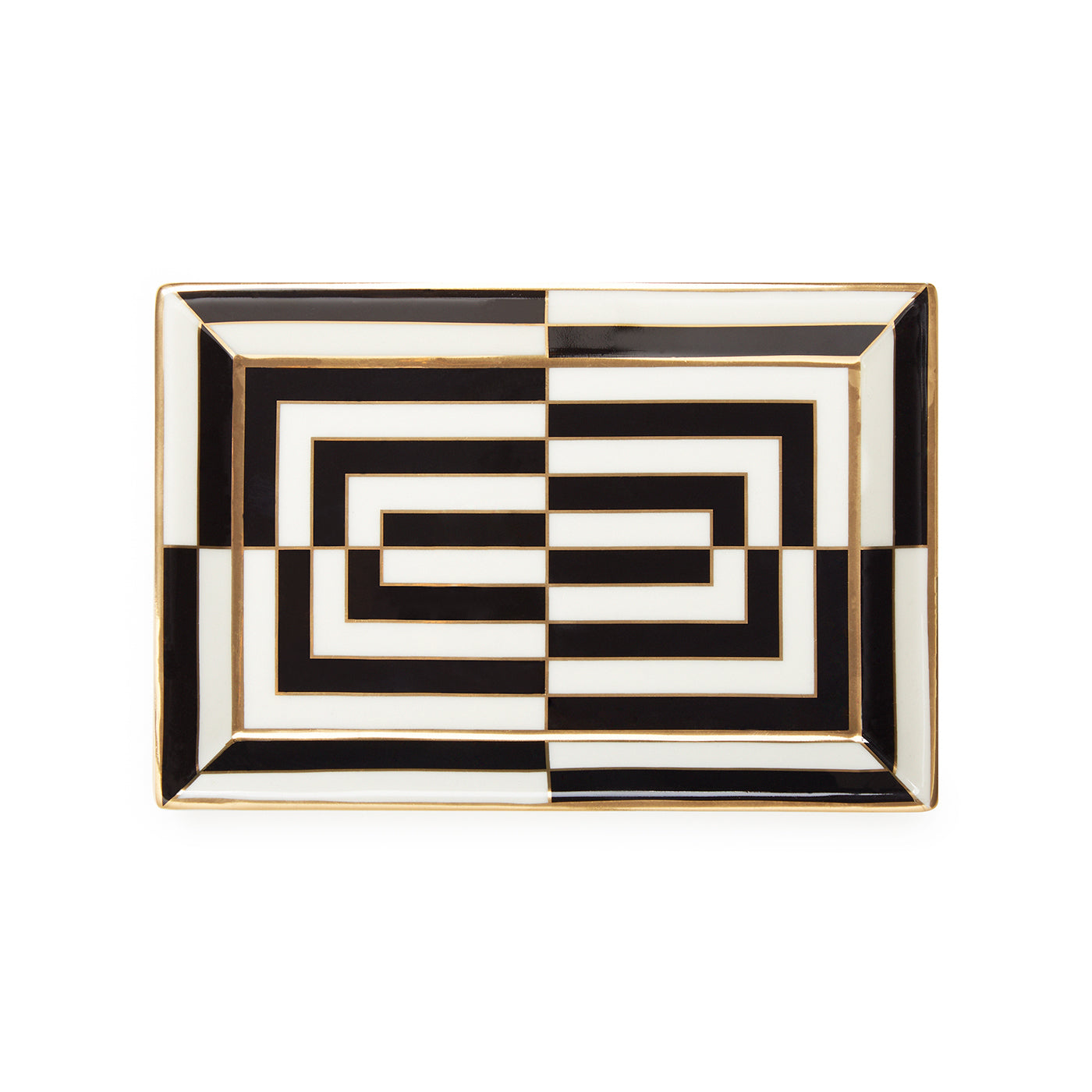Modern Op Art Rectangle Serving Tray - Stylish Decorative Tray for Coffee Table, Dining, or Kitchen - Perfect for Entertaining, Home Decor, and Gift Giving