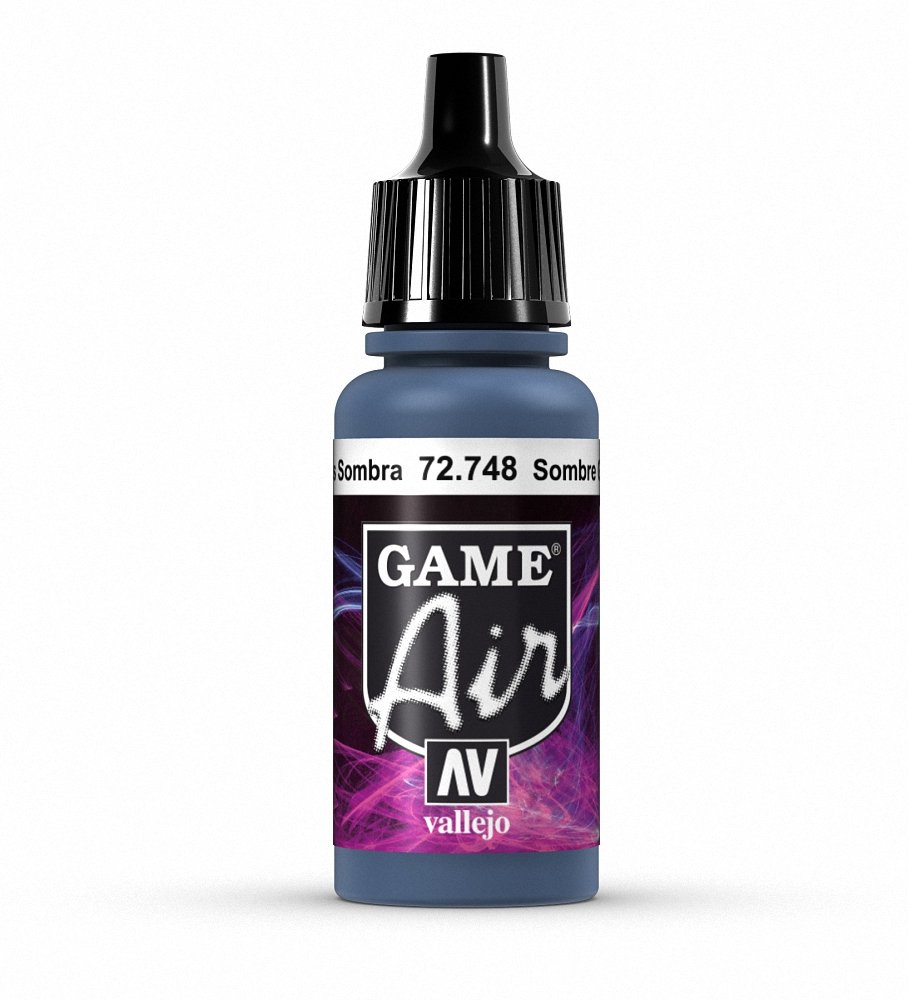 Vallejo Game Air Sombre Grey Acrylic Paint - Premium Matte Finish for Miniatures, Models & Wargaming - Perfect for Airbrush & Detail Painting