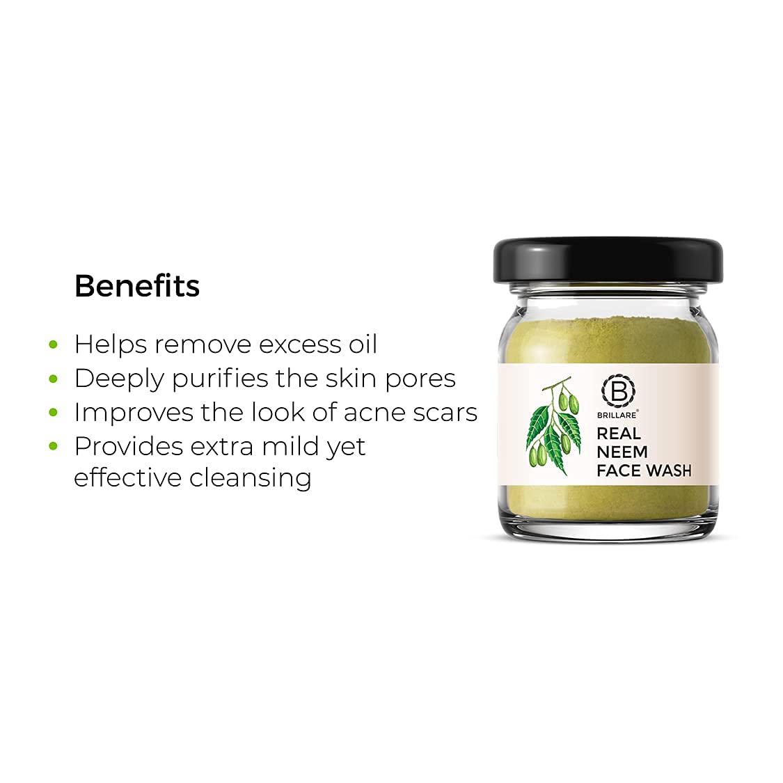 Brillare Rose & Neem Face Wash Combo - Anti-Aging & Acne Treatment with Sandalwood, Coconut & Bergamot - Hydrating & Clarifying Facial Cleanser for Glowing Skin (15g x 2) - Perfect for Morning & Night Skincare Routine