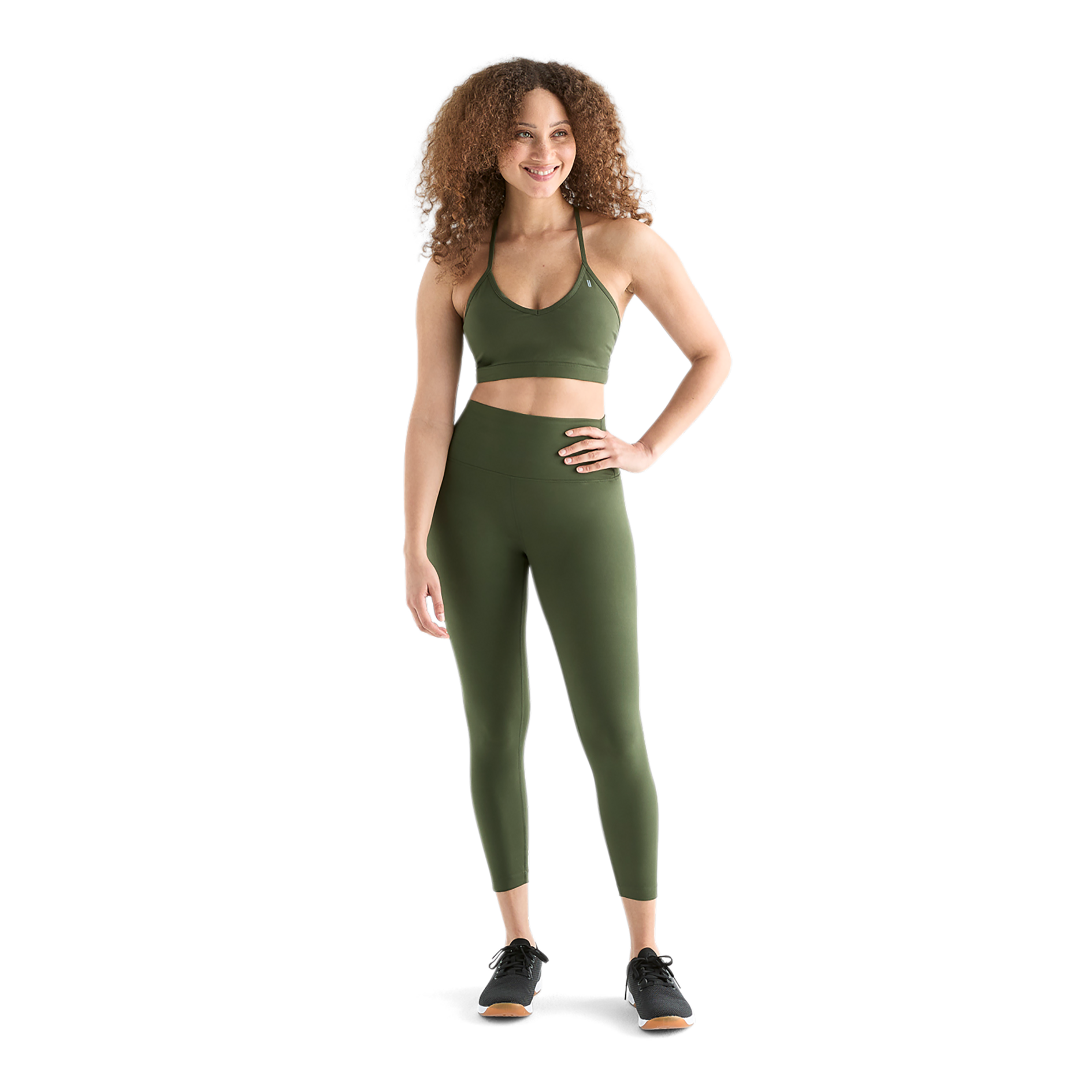 High Waist Yoga Pants for Women - Matte Workout Leggings with 25