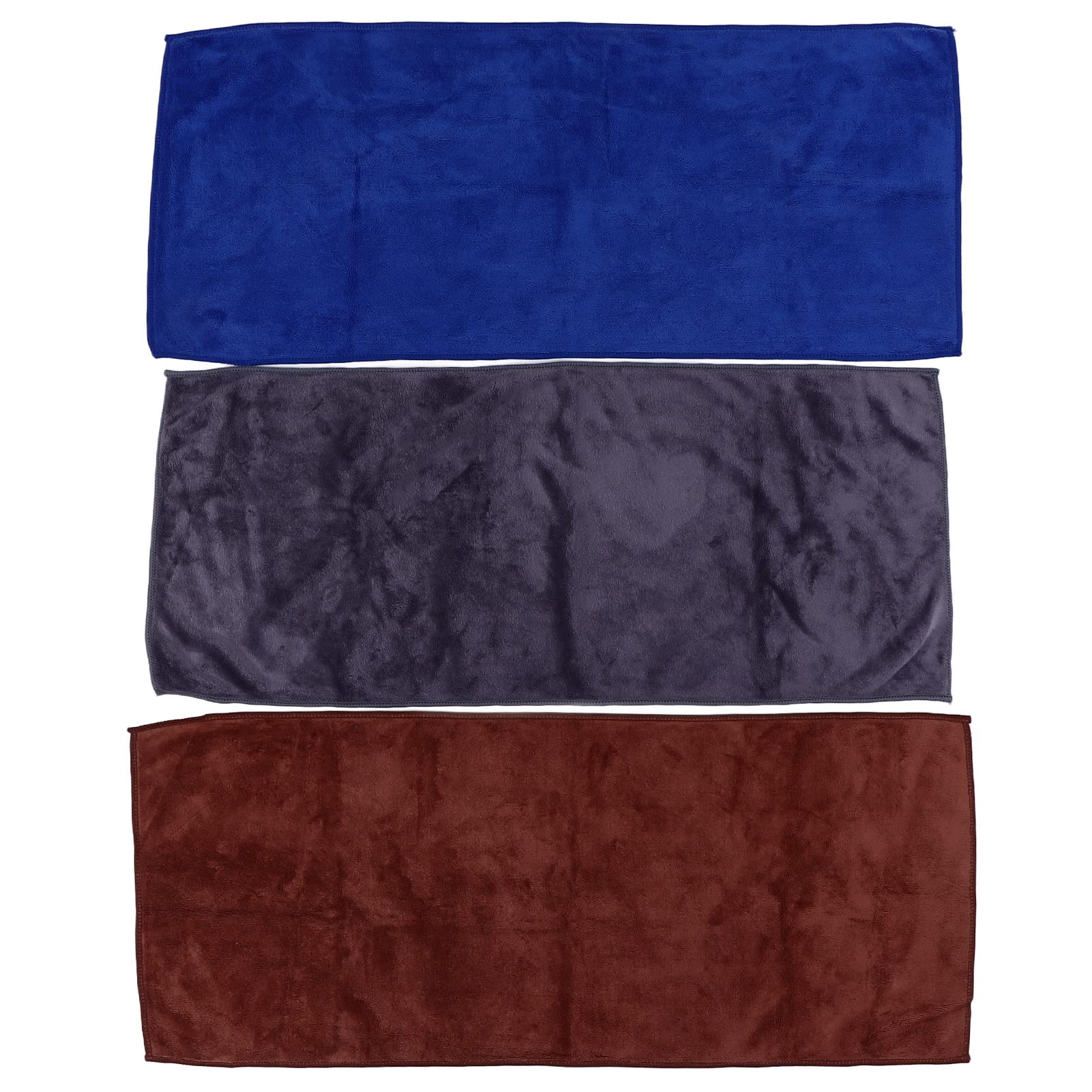 HASAKI 3-Pack Premium Microfiber Car Towels - Super Absorbent, Scratch-Free, Double-Sided for Car Washing, Drying & Detailing - Perfect for Auto, RV & Boat Cleaning