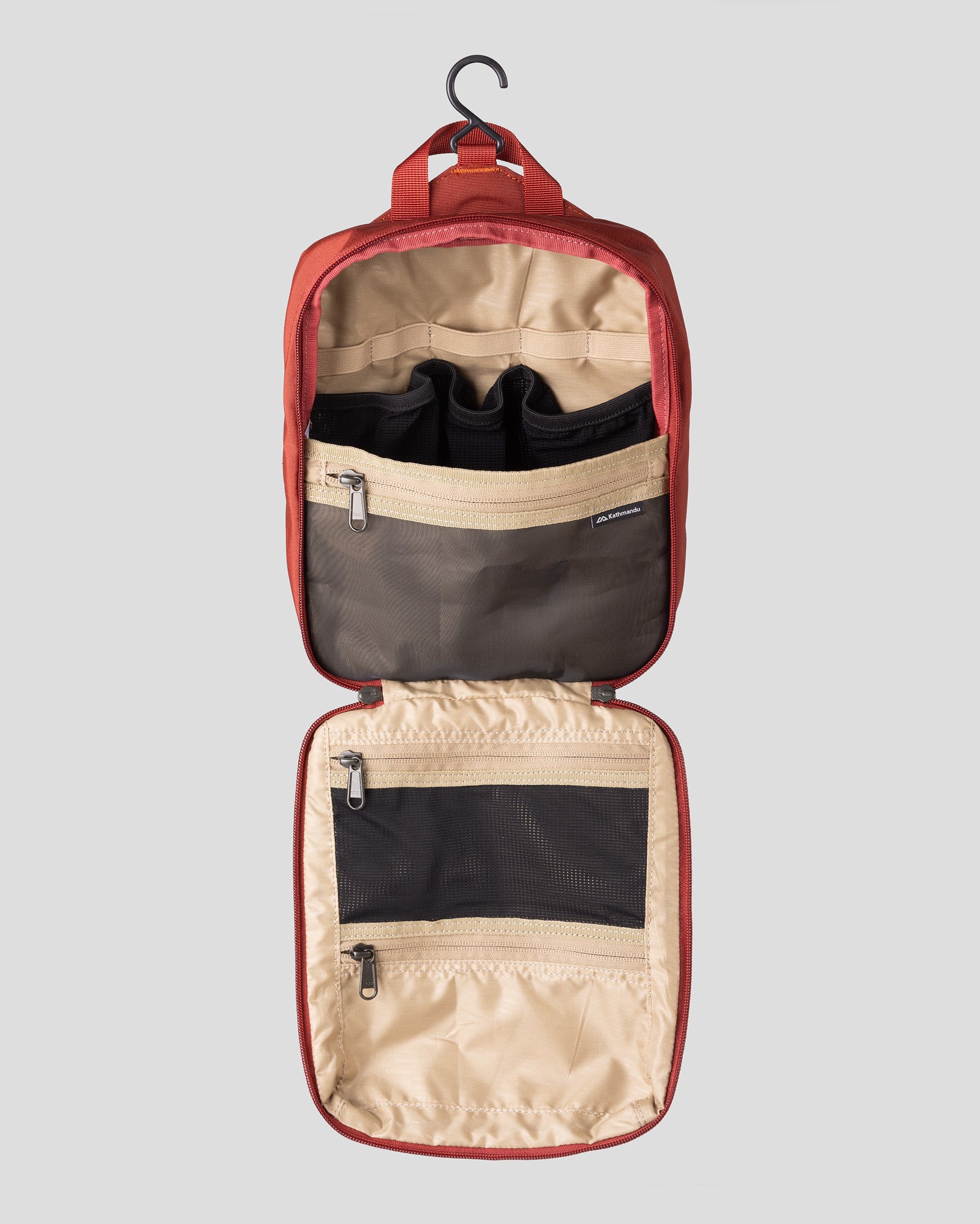 Premium Hanging Toiletry Bag for Travel - Waterproof Redwood Cosmetic Organizer with Multiple Pockets | Perfect for Camping, Gym & Business Trips