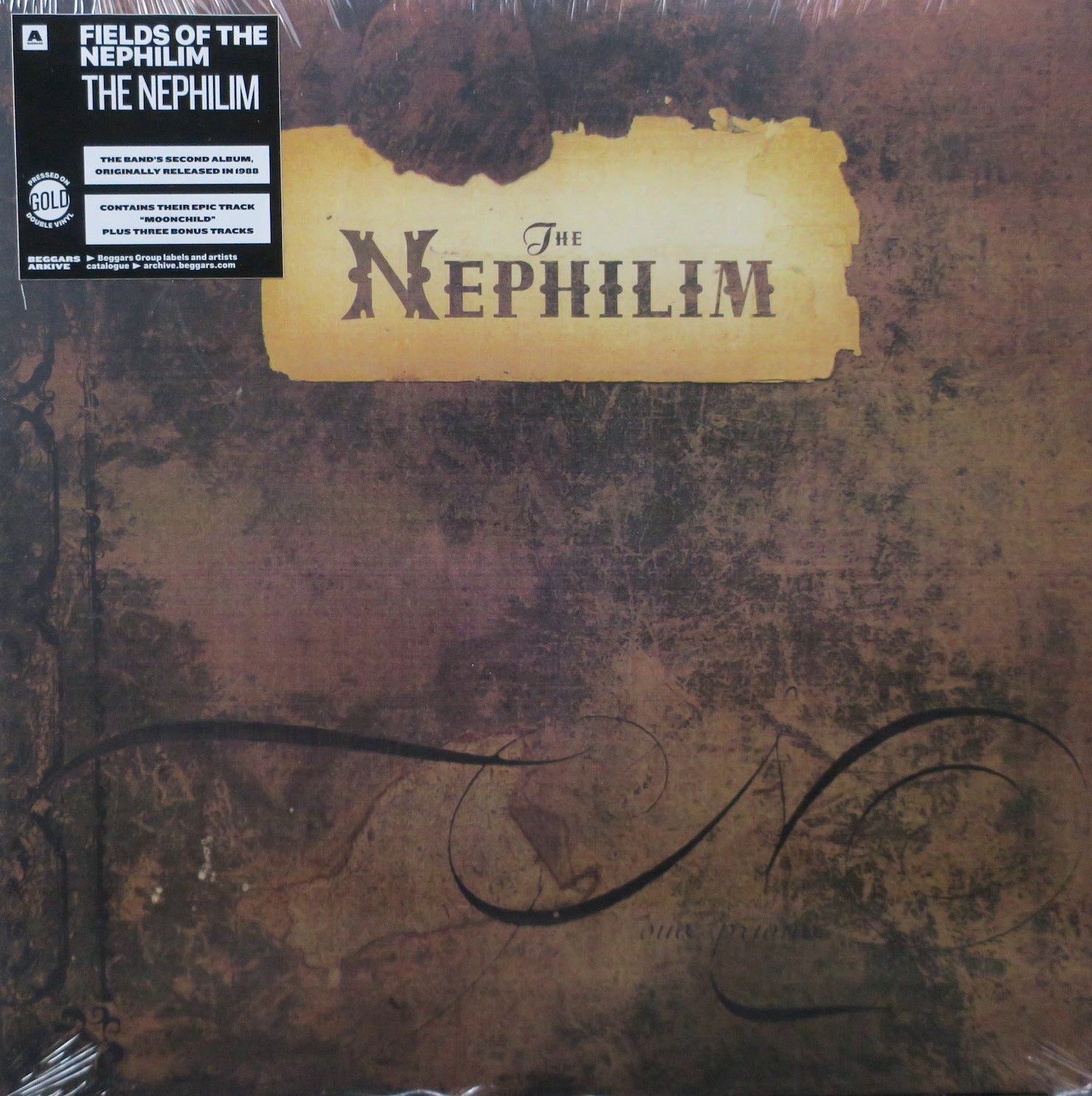 Fields of the Nephilim 'The Nephilim' 30th Anniversary Limited Edition Gold Vinyl 2LP Record - Perfect for Collectors & Gothic Rock Fans | Home Listening & Music Enthusiast Gift