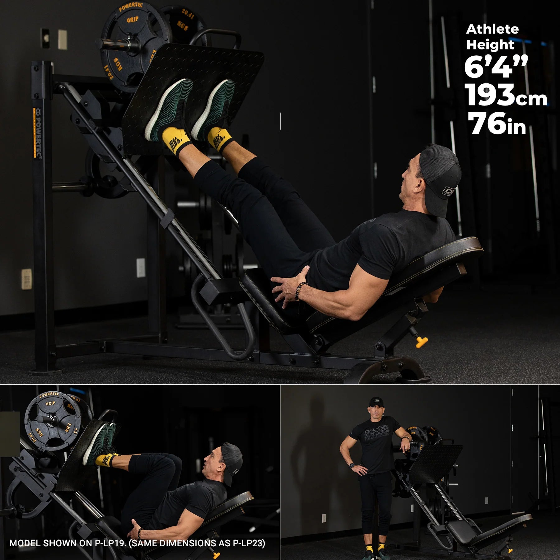 Powertec Leg Press Machine LP23 - Heavy Duty Home Gym Equipment for Strength Training & Leg Workouts - Perfect for Home Gyms, Fitness Centers & Personal Training Studios