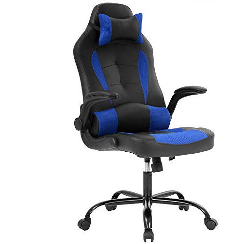 Premium Ergonomic Gaming Office Chair - High Back Racing Style Leather Computer Desk Chair with Reclining & Swivel Features for Home, Office & Gaming Setup - Perfect for Long Hours of Work or Intense Gaming Sessions