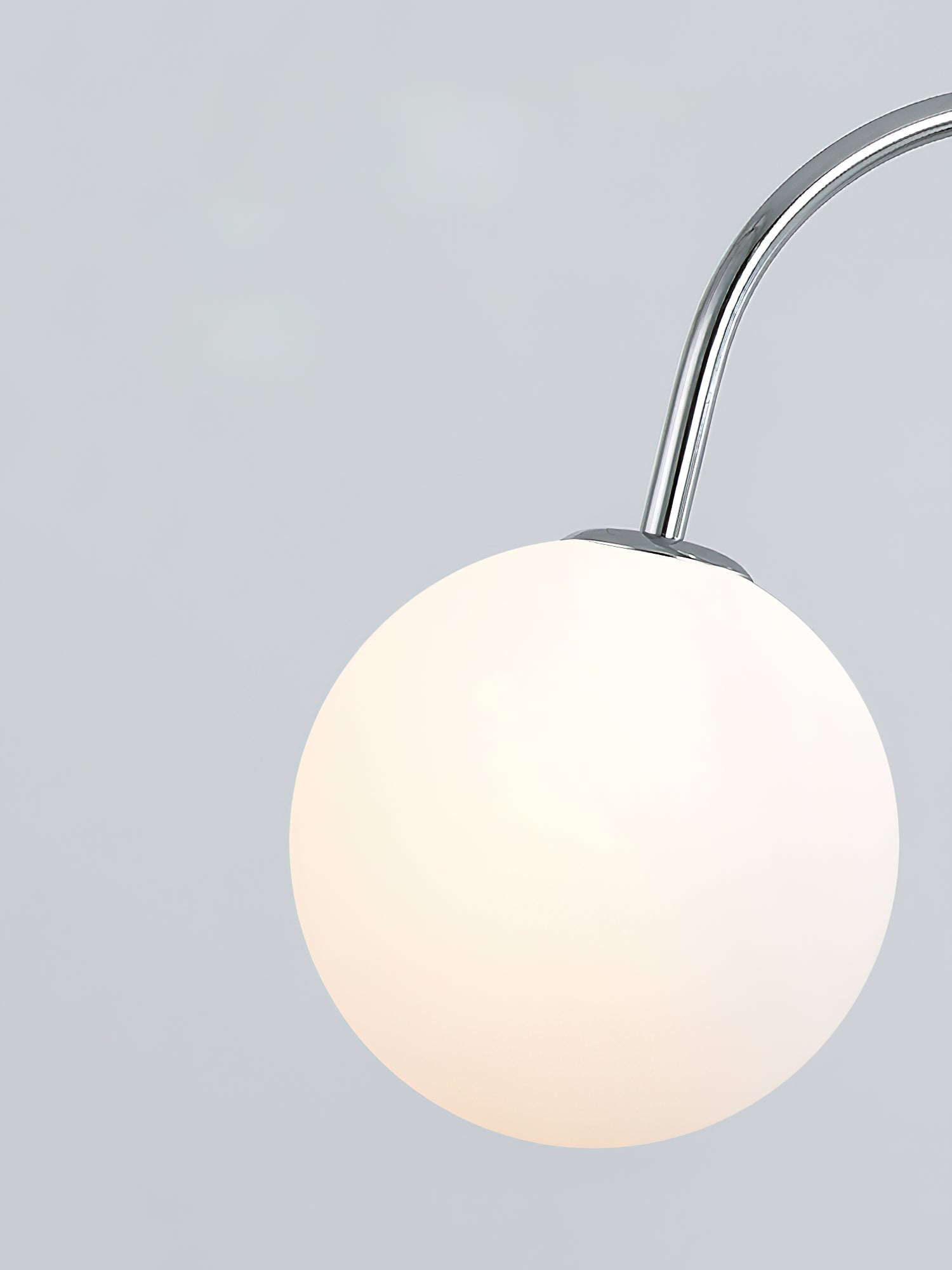 Modern Globe Glass Pendant Light - Elegant Hanging Chandelier for Dining Room, Kitchen Island & Bedroom Lighting - Clear Glass Sphere Ceiling Lamp for Home Decor