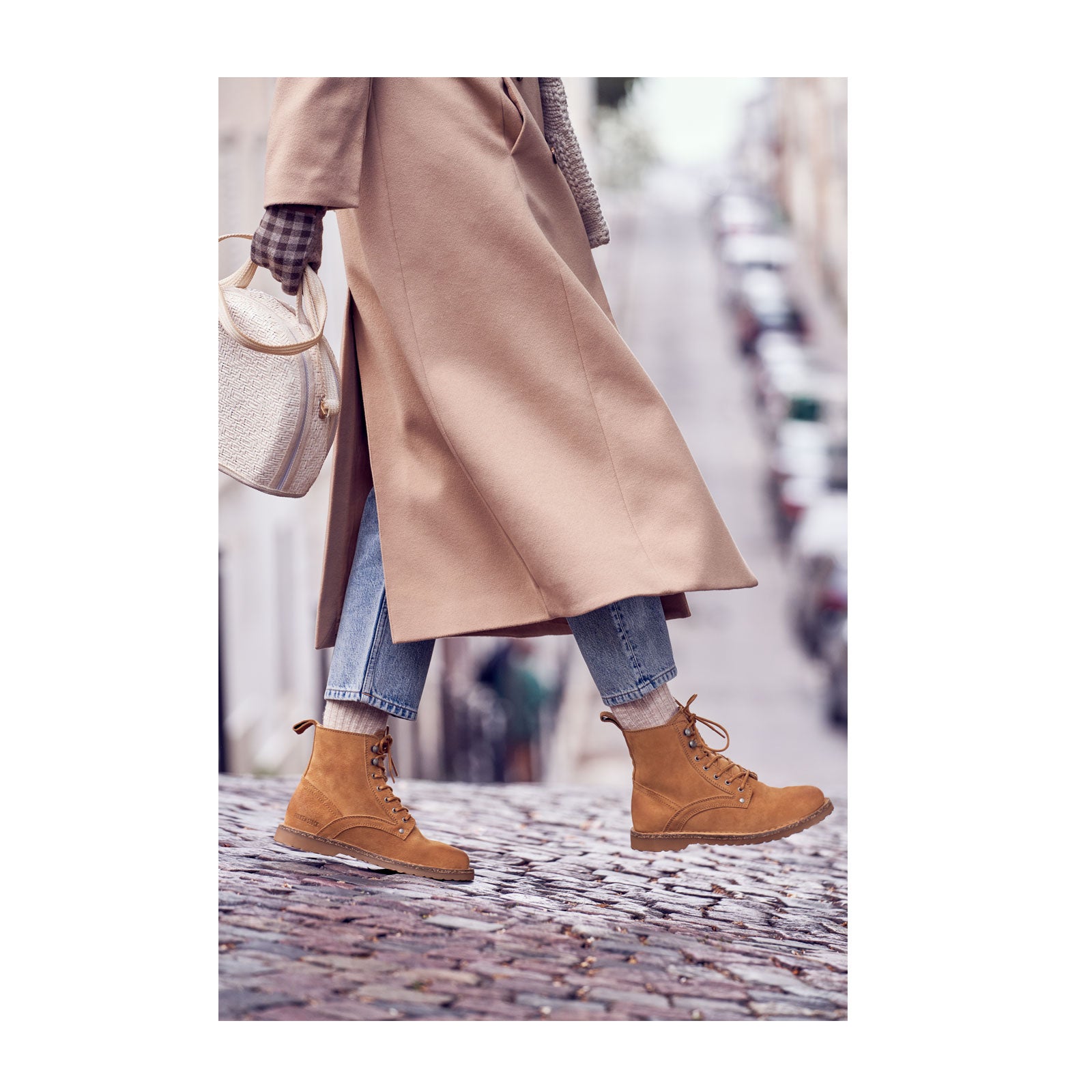 Birkenstock Bryson Narrow Mid Boot for Women - Cashew Suede Leather Ankle Boots | Comfortable & Stylish for Fall, Winter & Outdoor Activities