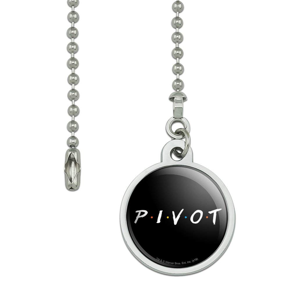 Friends TV Show Themed Pivot Ceiling Fan & Light Pull Chain - Perfect for Living Room, Bedroom, and Office Decor