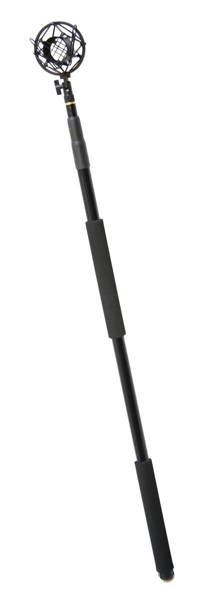 8' Telescopic Boom Pole with Shock Mount - Professional Shotgun Microphone Holder for Film, Vlogging & Studio Recording