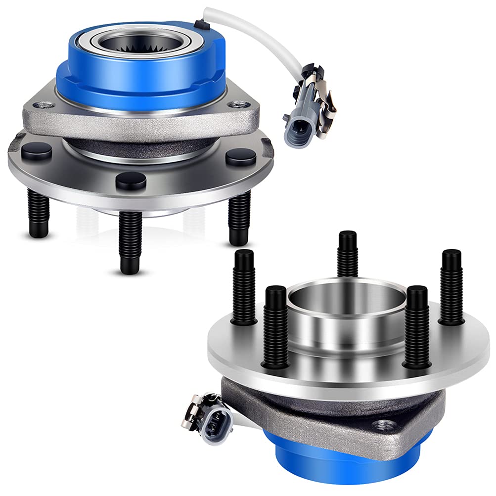 Front/Rear 5-Lug Wheel Hub Bearing Assembly with 3-Hole Flange Bolts - Compatible with Aurora 97-99, 01-03 & Venture 97-05 - Ideal for Smooth Ride & Enhanced Vehicle Safety