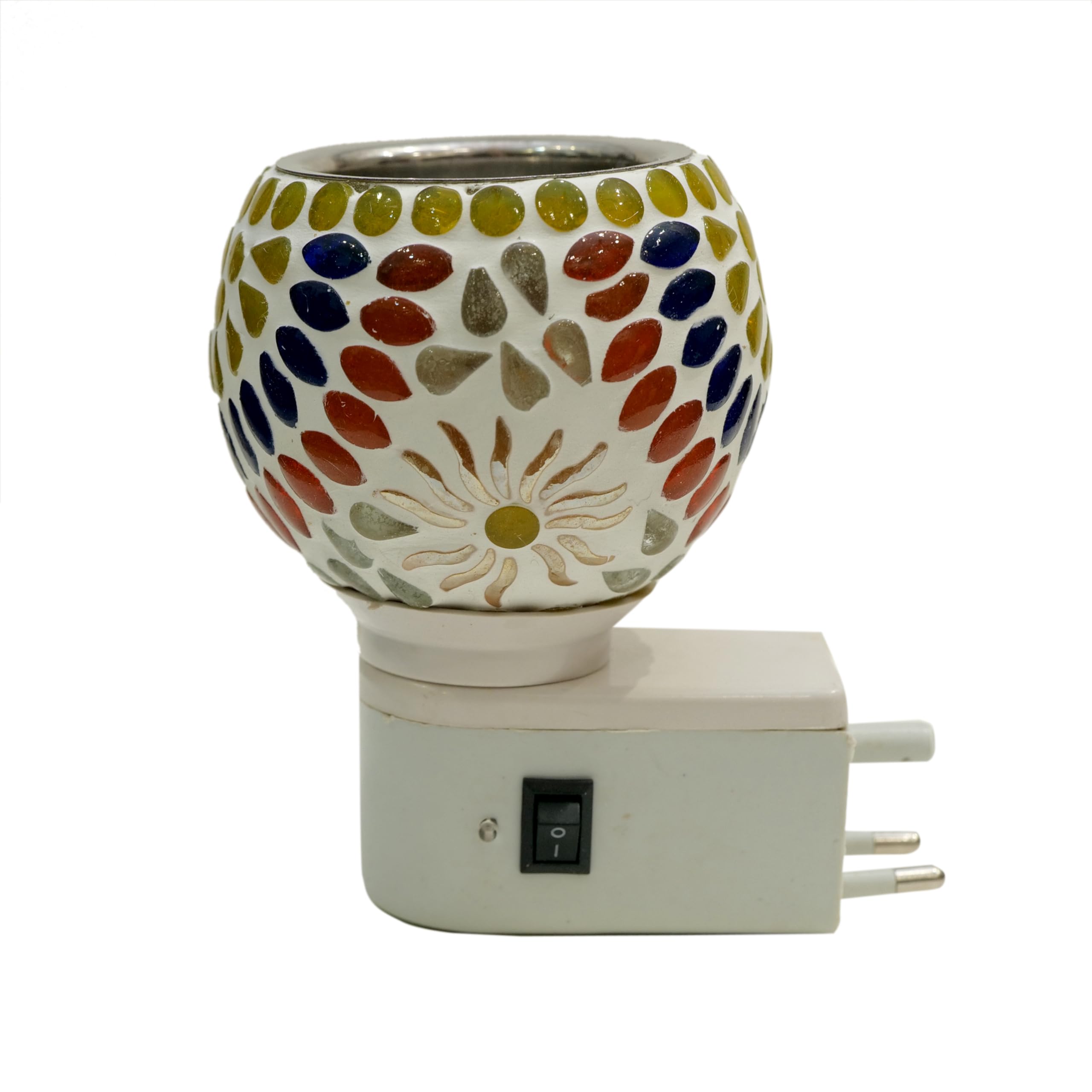 Premium Ceramic Aroma Diffuser & Night Light - Essential Oil Burner with On/Off Switch for Home Fragrance, Yoga, Meditation and Relaxation Spaces