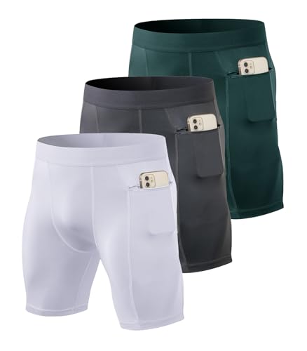 3 Pack-white+grey+dark Green