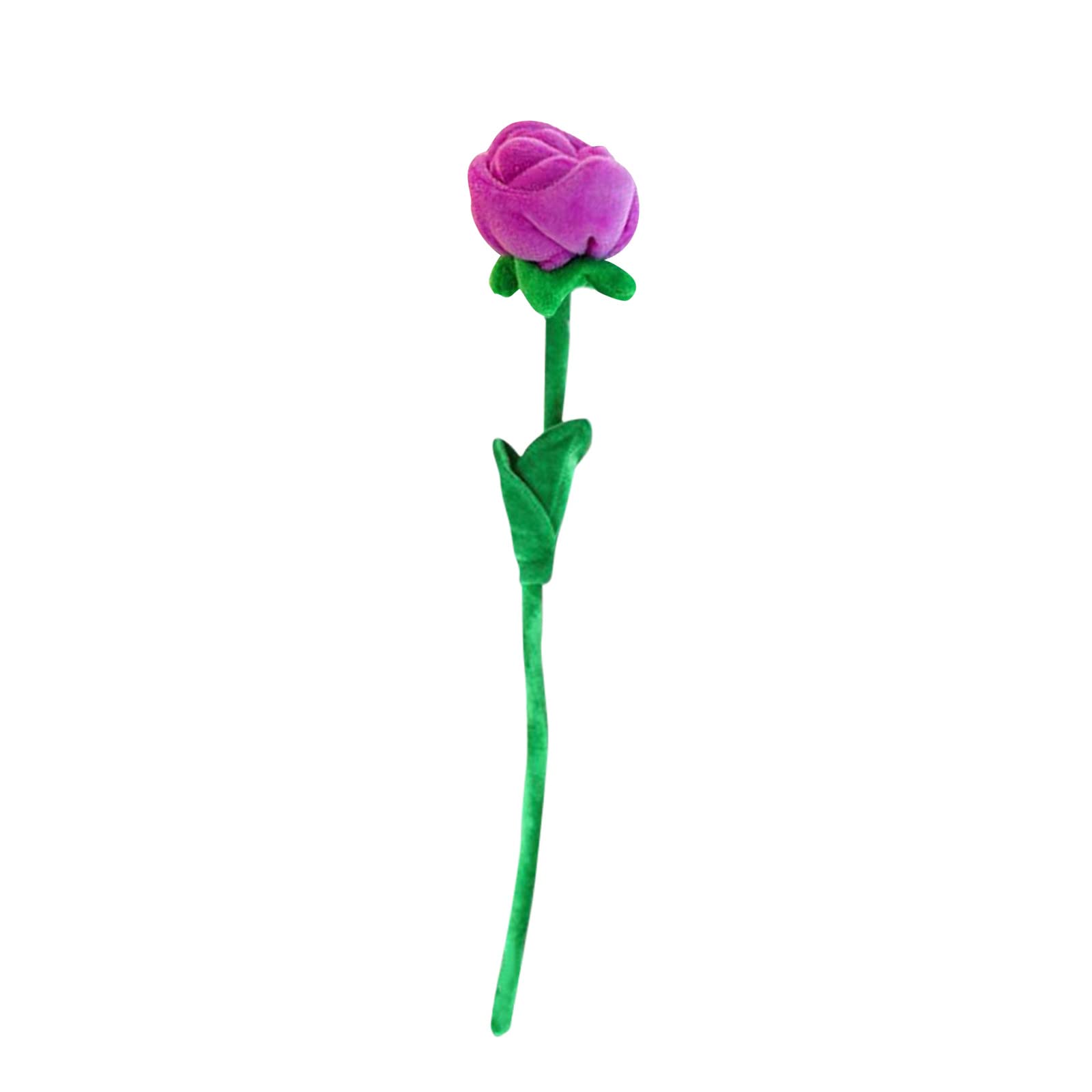 BBZUI 12-Pack Artificial Plush Roses - Realistic Flexible Stems, Soft & Durable Valentine's Day Decor (Purple) - Perfect for Home Decor, Wedding Centerpieces, Romantic Gifts & DIY Crafts