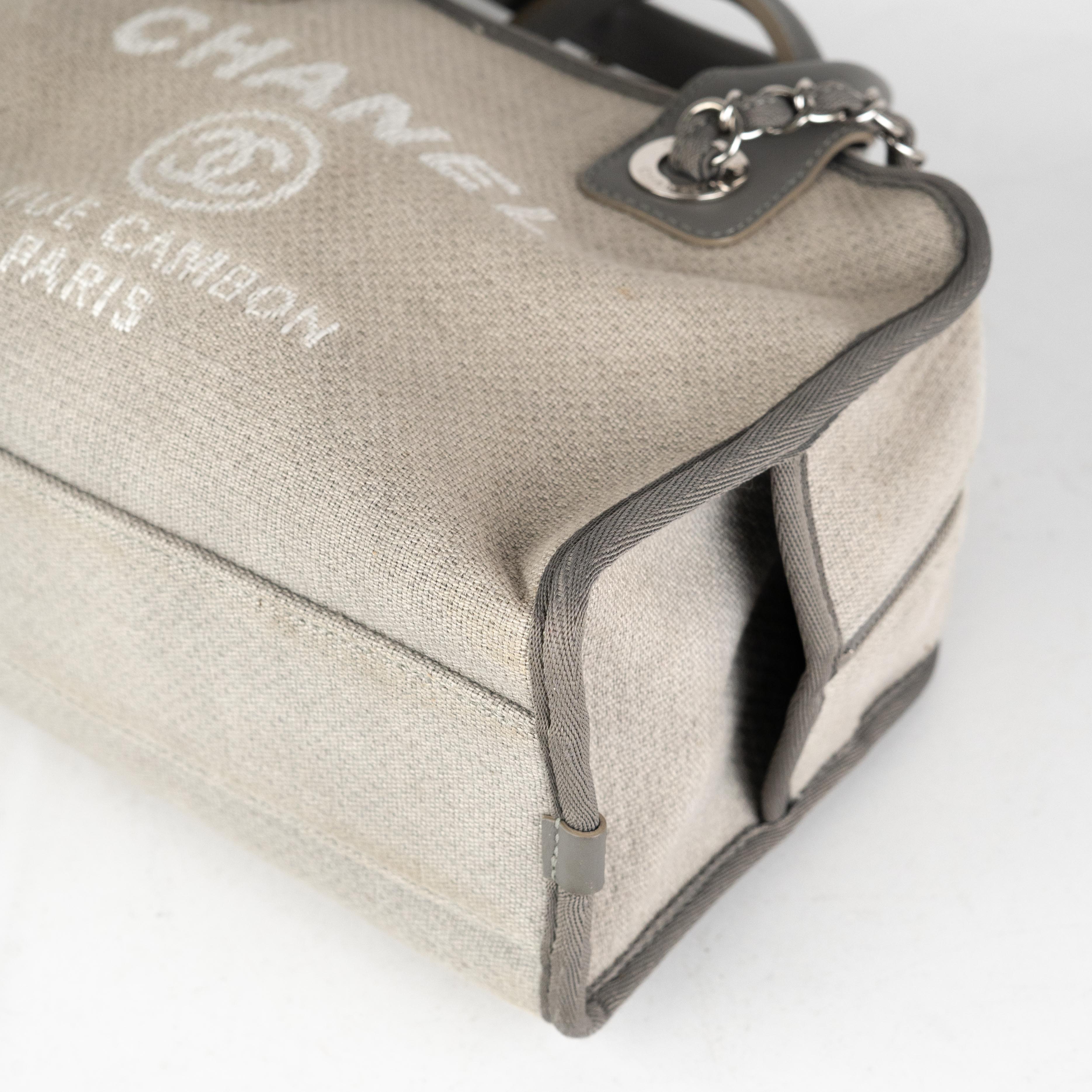 Chanel Deauville Bowling Bag in Grey - Luxury Tote Handbag for Women | Perfect for Travel, Shopping & Everyday Use