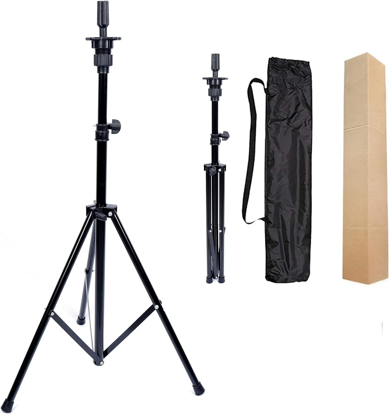 BLUSHIA Adjustable Wig Stand Tripod - Mannequin Head Holder for Styling Wigs, Hair Extensions & Cosmetology Training | Perfect for Salon Display, Hairdressing Practice & Home Wig Organization