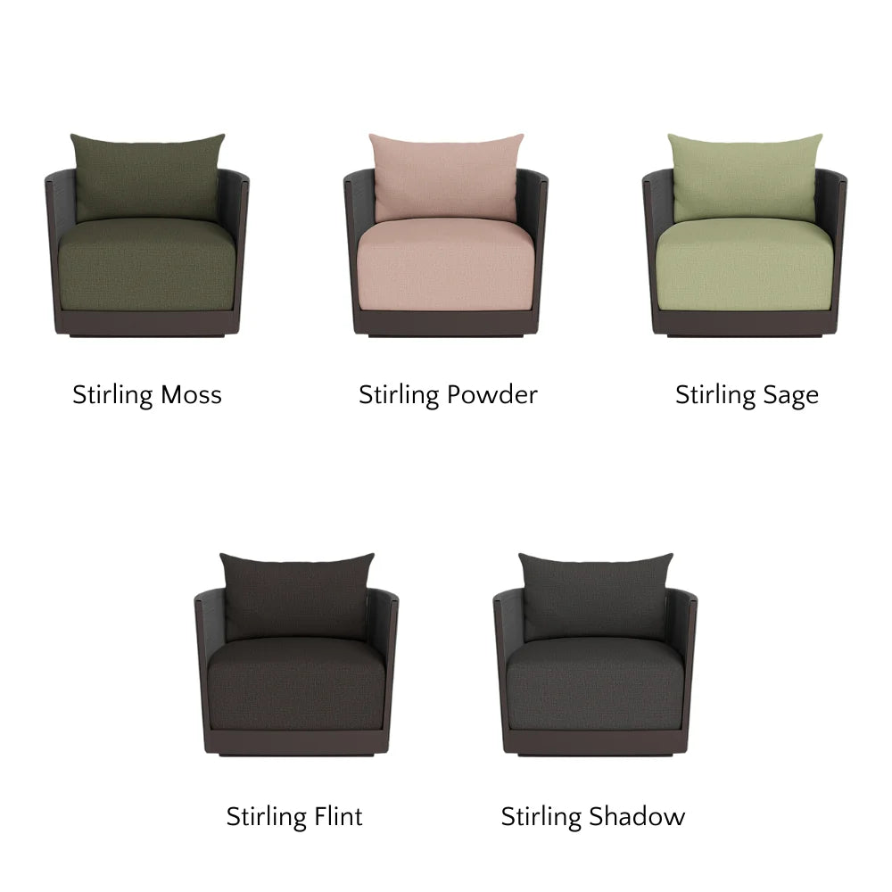 Antigua Outdoor Swivel Lounge Chair - 360 Degree Rotating Patio Furniture with Weather-Resistant Cushion, Perfect for Poolside, Garden, and Backyard Relaxation