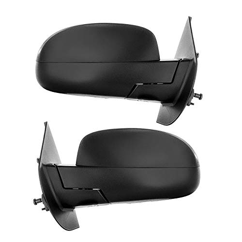 New Pair of Power Door Mirrors Compatible with Chevrolet Silverado 1500 2007-2013 - OEM 20809978 & 20843118 - Replacement Side View Mirrors for Enhanced Safety & Style - Perfect for Off-Roading, Towing & Daily Commuting