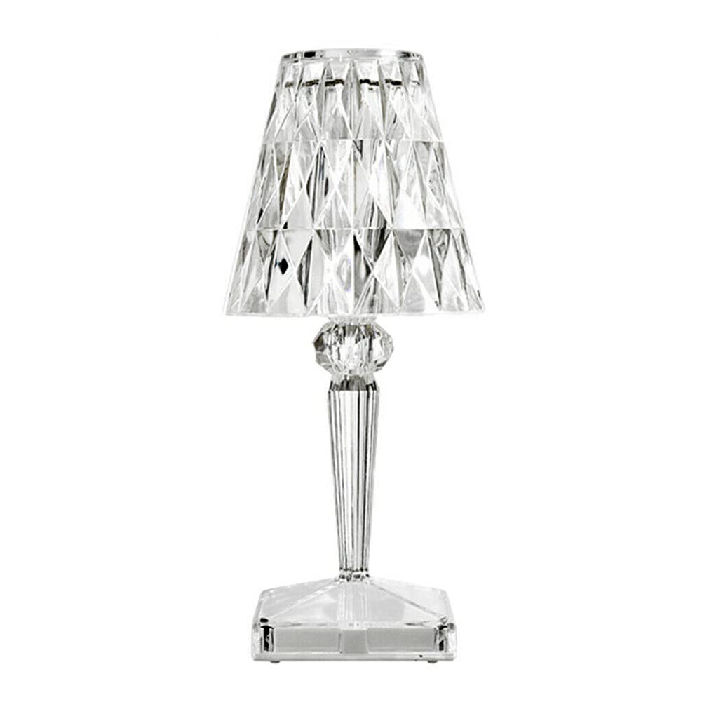 Ausuky Crystal Table Lamp - Modern LED Bedside Nightstand Light for Bedroom, Living Room, Office Decor | Perfect for Reading, Relaxing & Creating Cozy Ambiance