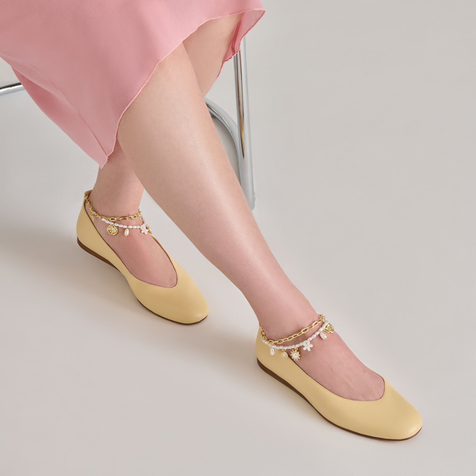 Baiden Ballet Flats - Warm Natural Leather Women's Shoes for Comfort & Style | Perfect for Work, Travel & Casual Wear