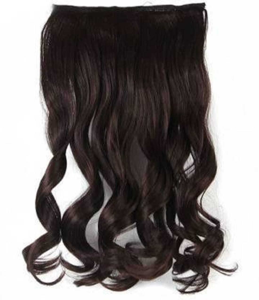 Abrish 24 Inch Long Synthetic Hair Extensions for Women - 5 Clip-in Brown Hair Extensions for Volume & Length (24 Inches) | Natural Look & Feel | Perfect for Parties, Weddings & Daily Styling