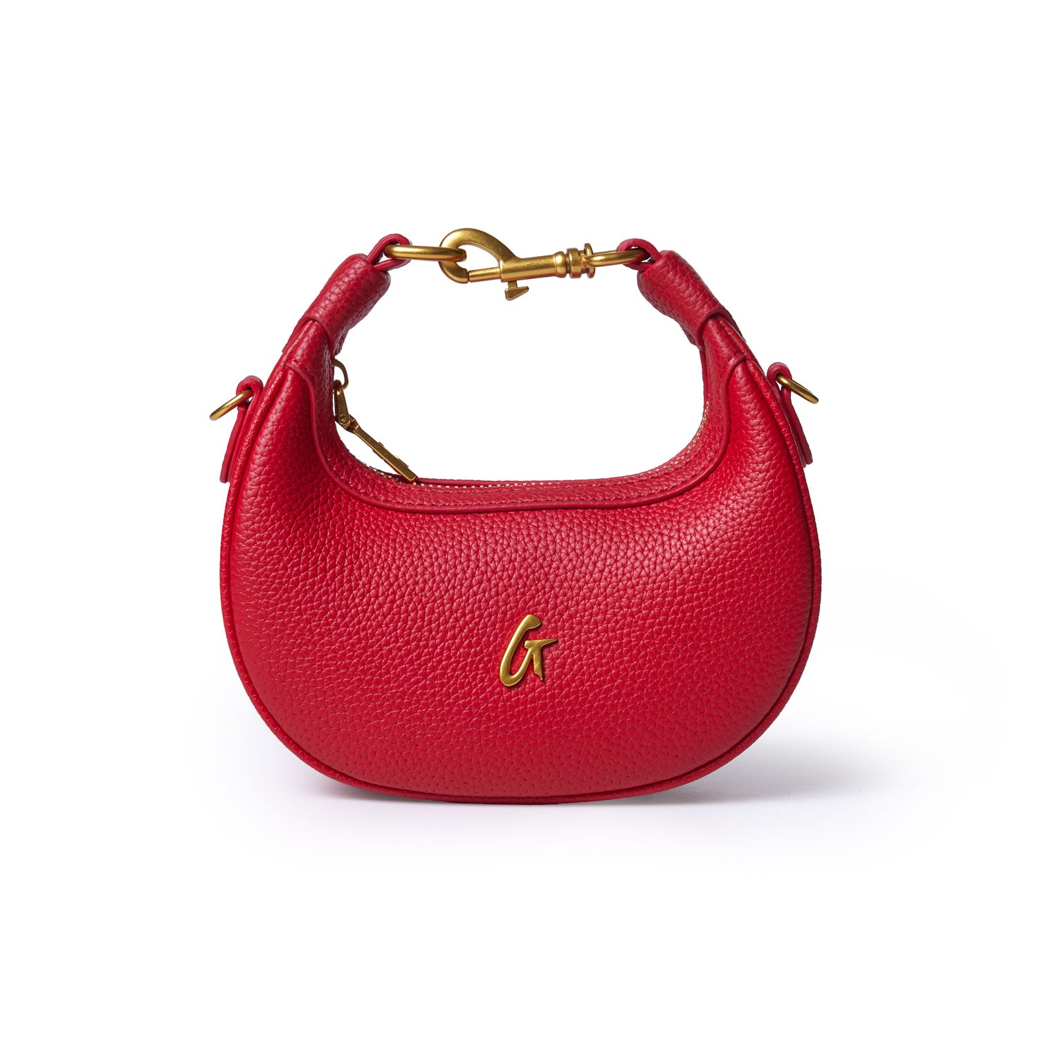NANO PEBBLE HOBO BAG - Stylish Red Crossbody Purse for Women | Trendy Casual & Evening Handbag | Perfect for Work, Shopping & Travel