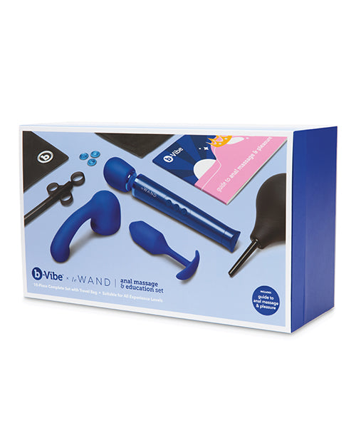 B Vibe Anal Kit - Navy Blue Pleasure Set for Couples & Solo Play | Premium Silicone Anal Toys for Beginners & Advanced Users | Perfect for Sensual Exploration & Intimate Play