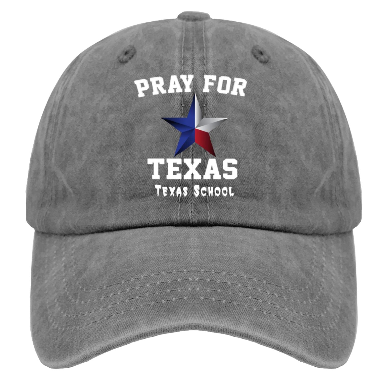 Texas Baseball Cap for Men - Adjustable Pray for Texas Uvalde Hat - Perfect for School, Sports & Outdoor Activities