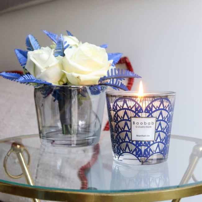 Baobab Collection My First Baobab Manhattan Scented Candle - Luxury Home Fragrance for Relaxation & Romantic Ambience | Perfect for Bedroom, Bathroom & Living Room Decor