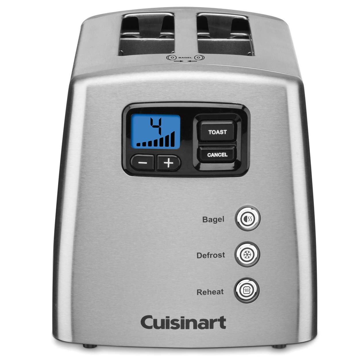Cuisinart CPT-420 2-Slice Toaster with Touch to Toast Technology, Leverless Design in Brushed Stainless Steel - Perfect for Breakfast, Office, and Small Kitchens
