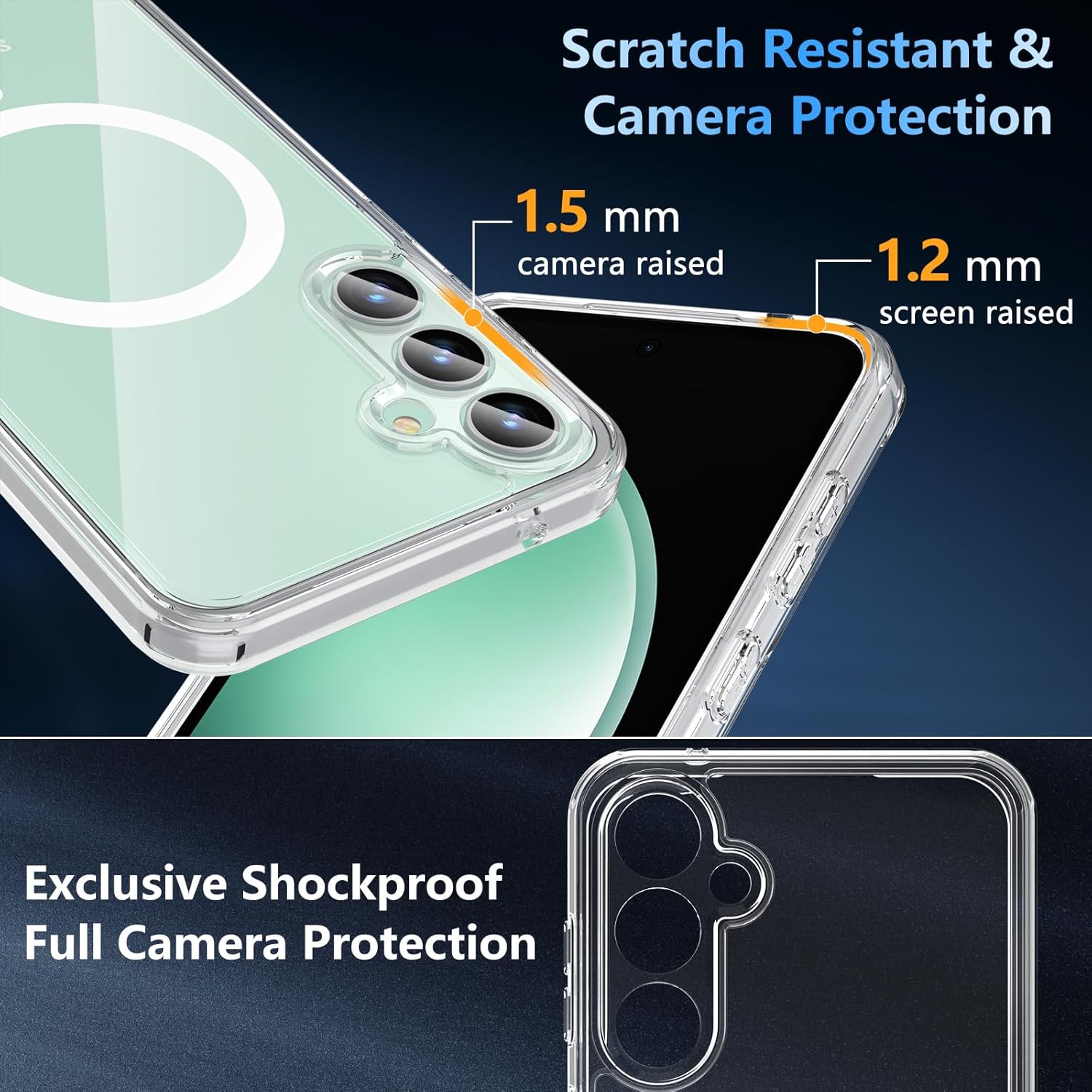 Samsung Galaxy S25 Ultra Tempered Glass Screen Protector with Slim Bumper Case - Shockproof Full-Body Protection for Work, Travel & Outdoor Activities