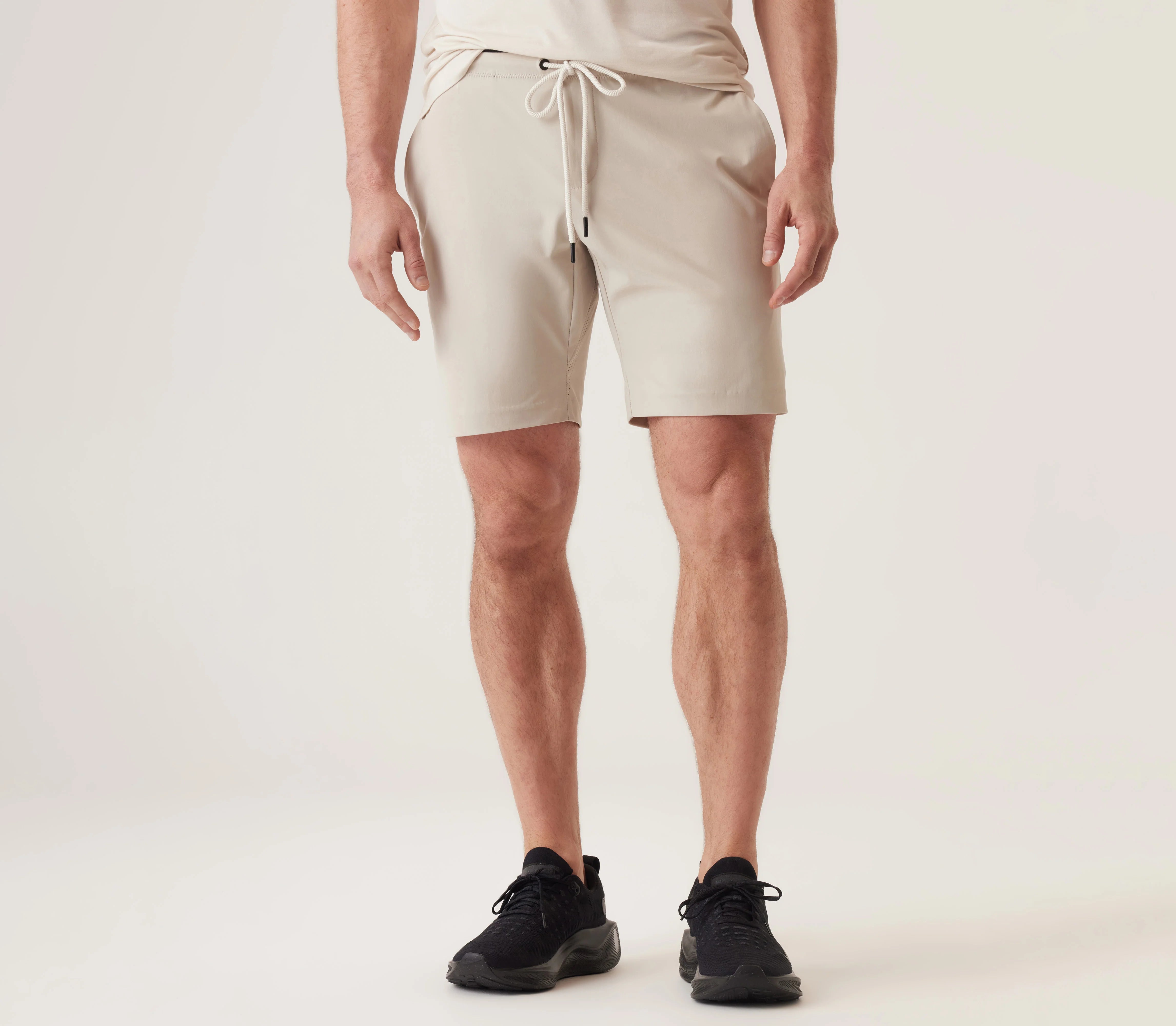 Deke Solarx Cargo Bermuda Shorts for Men - Lightweight Nano Nylon Warp Knit, Silver - Perfect for Hiking, Travel & Outdoor Adventures