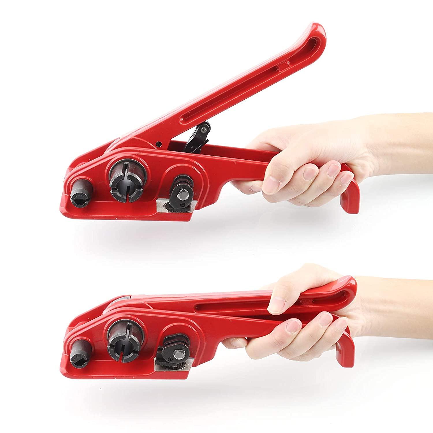 Heavy Duty Pallet Strapping Kit with Tensioner and Sealer - Industrial Packaging Banding Tool for Secure Shipping and Logistics - Perfect for Warehouse, Moving, and Freight Packaging