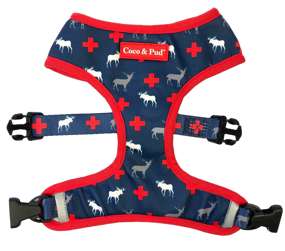 Adventure Reversible Dog Harness - Adjustable Reflective Pet Vest for Small Medium Large Dogs - Perfect for Hiking, Walking & Outdoor Adventures