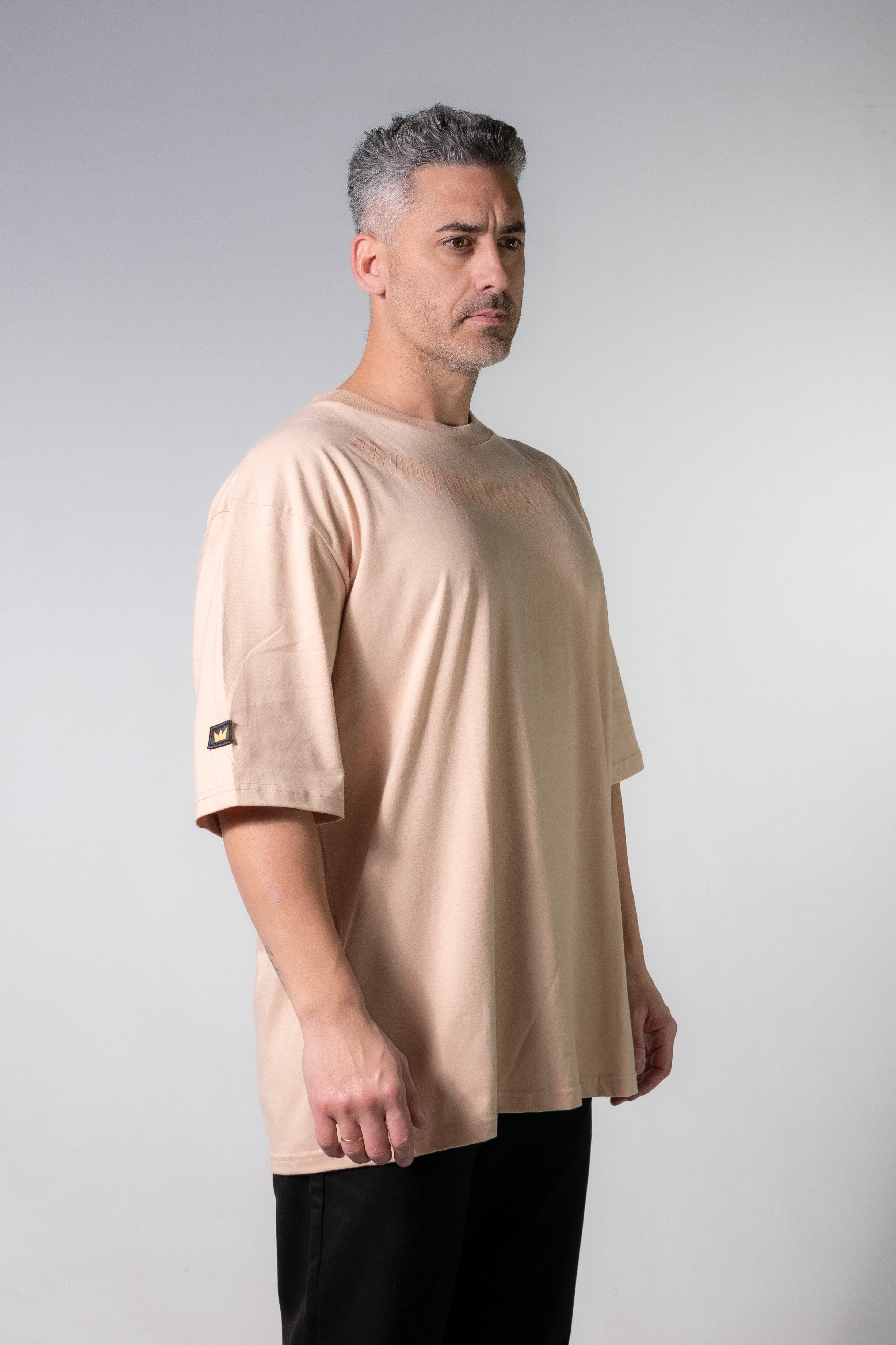 Kingpin H Oversize Round Sahara 244 Nude T-Shirt - Comfortable & Stylish Unisex Tee for Casual Wear, Street Fashion & Everyday Outfits